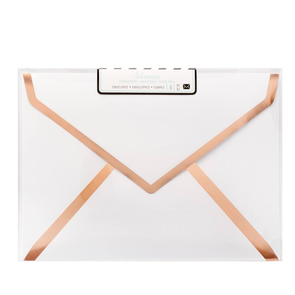 buy the heidi swapp a7 envelopes white foil at michaels